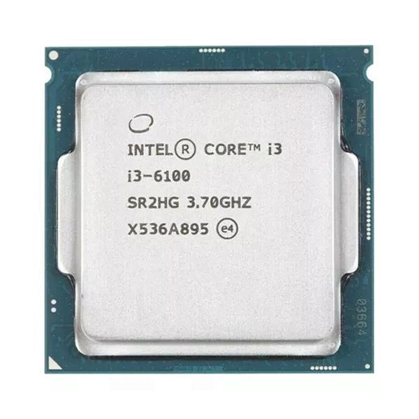 Processador gamer Intel Core i3-6100 de 2 núcleos e 3.7GHz de frequência com gráfica integrada