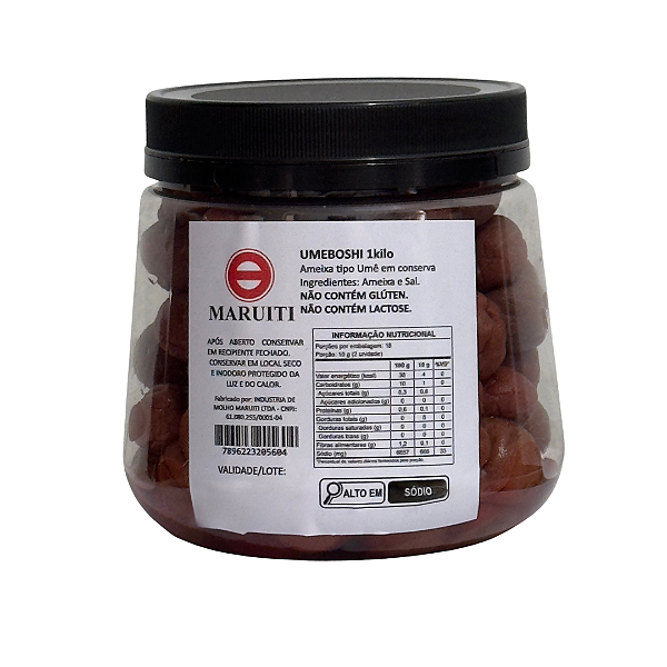 Conserva de Ameixa Japonesa Umeboshi Maruiti 1kg