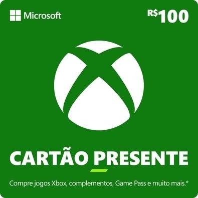 Microsoft Xbox Gift Card Saldo R$100 Reais