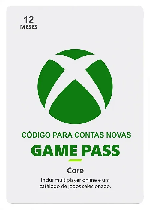 Game Pass Core 12 Meses Novos Usuários