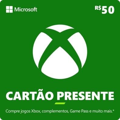 Microsoft Xbox Gift Card Saldo R$50 Reais