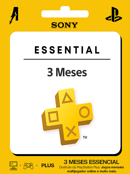 Playstation Plus Essential 3 Meses