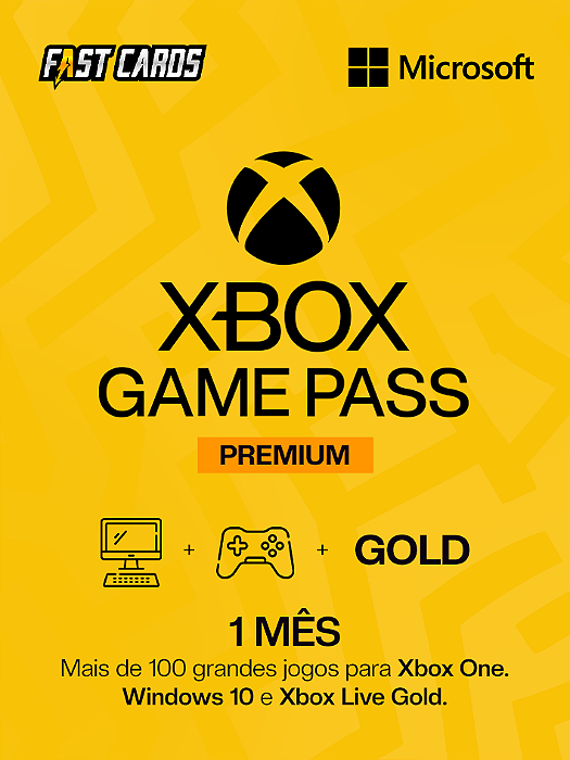 Xbox Game Pass Premium 1 Mês - Código 25 Dígitos Brasil - Novos Usuários