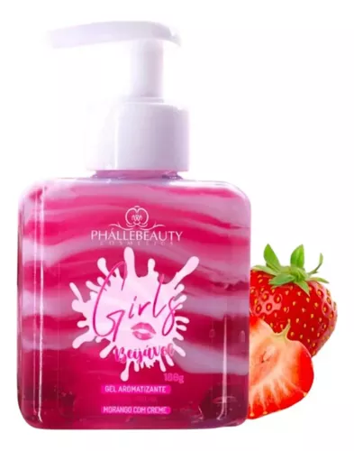 Hidratante Phállebeauty Girls Gel Aromatizante Morango 180g