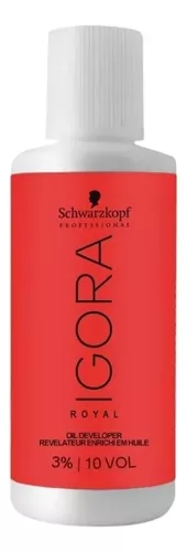 Igora Royal Schwarzkopf Loção Ativadora Ox Água Oxigenada 10 Volumes 60 ml