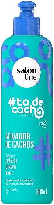 Salon Line Ativador de Cachos, #TodeCacho, Crespo Divino, Vegano Para Cabelos Ondulados, Cacheados e Crespos