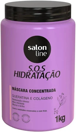 Máscara S.O.S Hidratação Queratina e Colágeno Salon Line 1kg