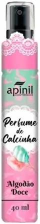 Perfume de Calcinha para Higiene Íntima Feminina Algodão Doce 40ml Apinil