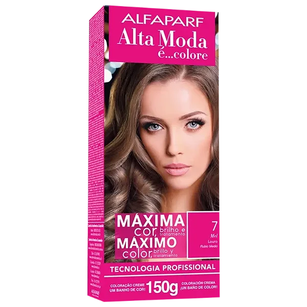 Alta Moda é... Colore 7 Louro - Coloração Permanente 150g