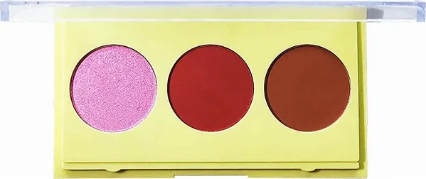 Trio de Contorno, Iluminador e Blush Phállebeauty