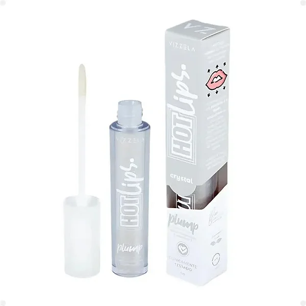 Vizzela Cosméticos Hot Lips Crystal - Gloss Labial 4g