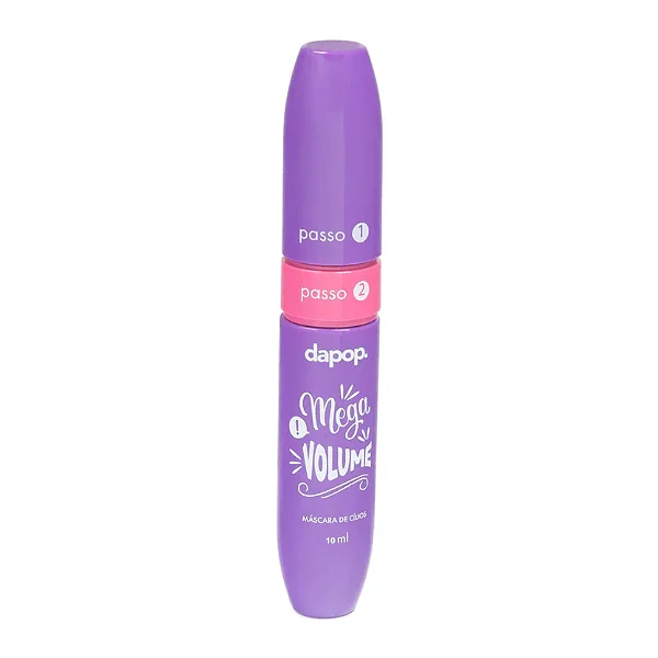 Máscara de cílios 2 em 1 mega volume DaPop 10 ml