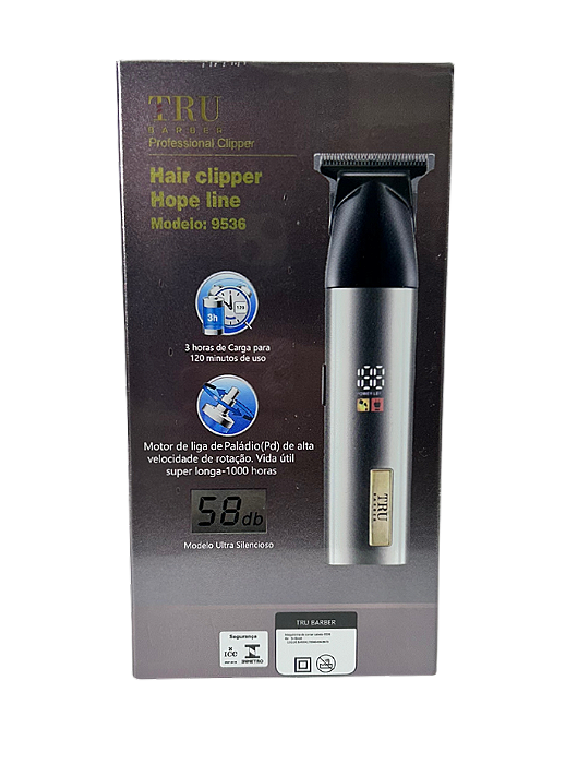 Maquina Hair Clipper Hope Line Profissional Cinza 127/220v