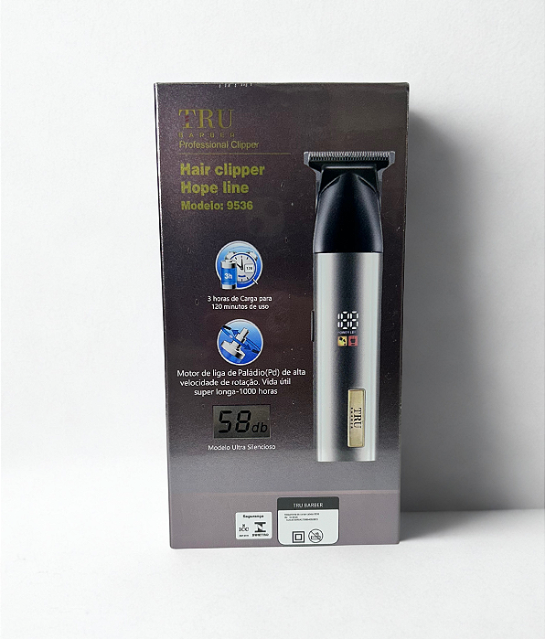 Maquina Hair Clipper Hope Line Profissional Cinza 127/220v