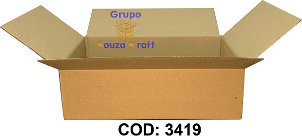 Caixa de Papelão Maleta Normal 28x20x8cm - Pacote com 100