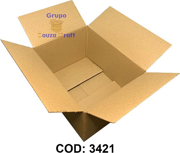 Caixa de Papelão Maleta Normal 18x14x10cm - Pacote com 100