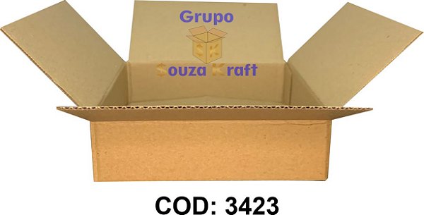 Caixa de Papelão Maleta Normal 18x18x5cm - Pacote com 100