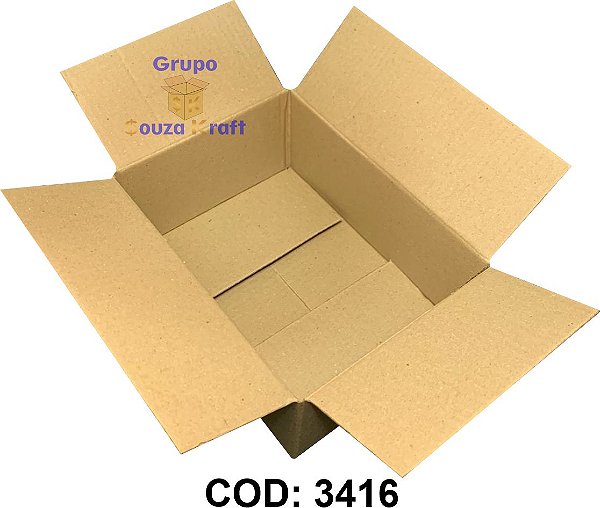 Caixa de Papelão Maleta Normal 20x14x8cm - Pacote com 100