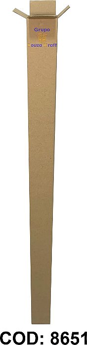 Caixa de Papelão Maleta Normal 6x6x90cm - Pacote com 50