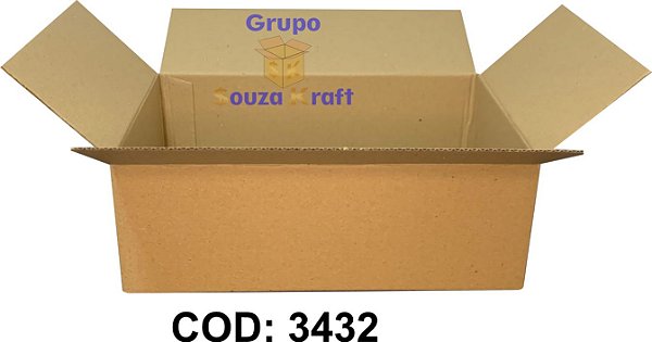 Caixa de Papelão Maleta Normal 30x19x11cm - Pacote com 50