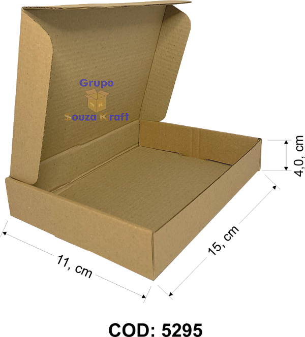 Caixa de papelão SEDEX corte vinco 15x11x4 - Pacote com 150