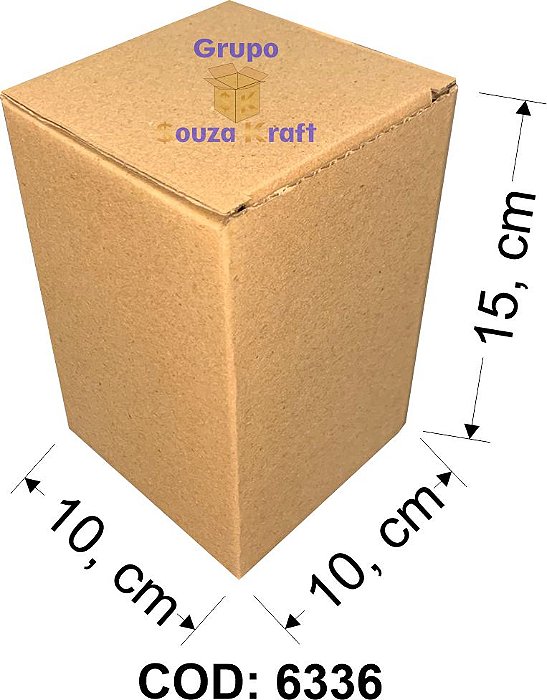 Caixa Cartucho 10x10x15 - Pacote com 100