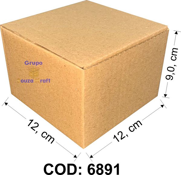 Caixa Cartucho 12x12x9 - Pacote com 100