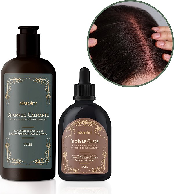 Kit Anti inflamatório - Blend de óleos + Shampoo Calmante