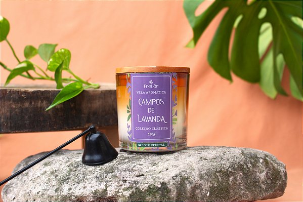 Vela Aromática - Campos de Lavanda 180g