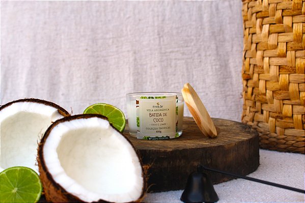 Vela Aromática - Batida de Coco com Limão 100g