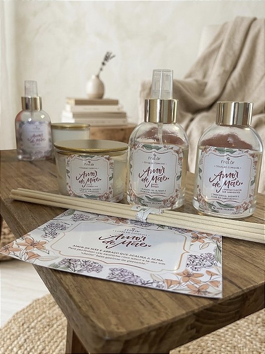 Kit Tangerina, jasmim & Flor de laranjeira ( vela 100g + difusor 100ml + Home spray 100ml