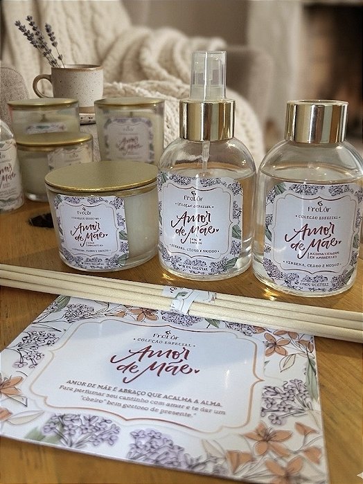 Kit - Verbena, cedro & Musgo ( vela 100g , difusor 100ml + Home spray 100ml )