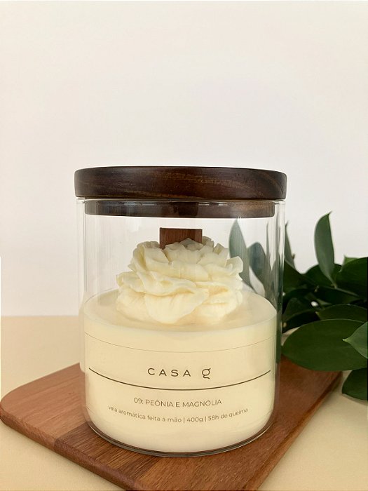 Vela Peônia e Magnólia 400g