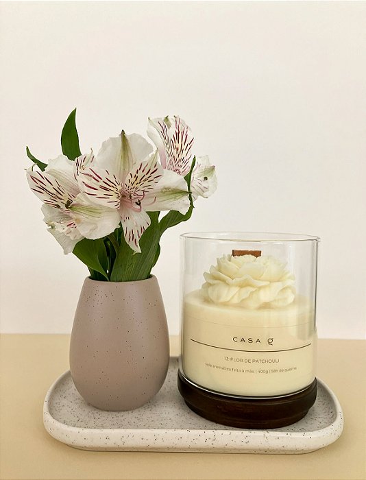 Vela Flor de Patchouli 400g