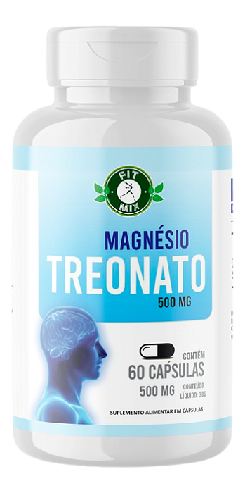 Magnésio Treonato 500mg 60 cápsulas FitMix