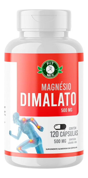 Magnésio Dimalato 500mg 120 cápsulas FIT MIX