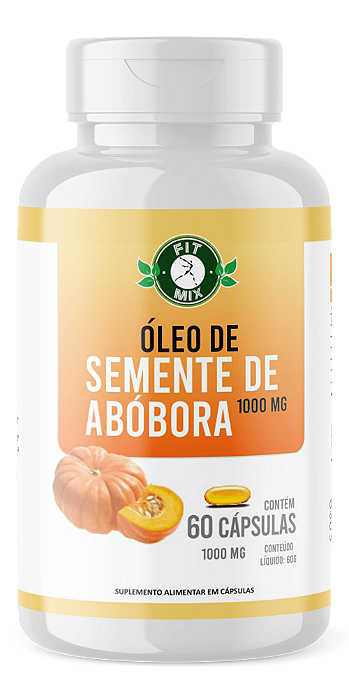 ÒLEO DE SEMENTE DE ABÓBORA 1000mg 60 cápsulas FITMIX