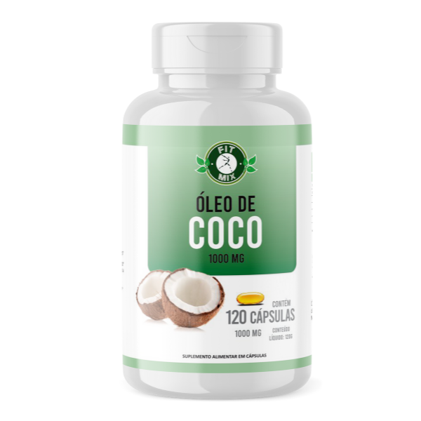 ÓLEO DE COCO 1000MG 120 CÁPSULAS - FIT MIX