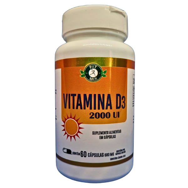 VITAMINA D3 200UI 600mg 60 cápsulas - FIT MIX
