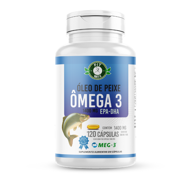 🐟 Ômega 3 1400mg 120 cápsulas - Fit Mix 🏆
