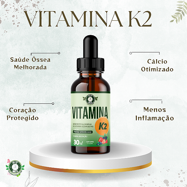 VITAMINA K2 (SABOR FRUTAS VERMELHAS) 30ml