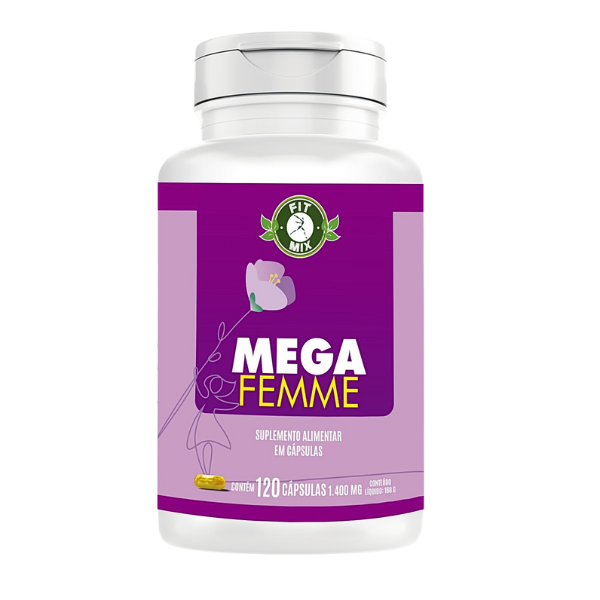 🌸 Mega Femme 120 cápsulas 1400mg –  Ômega Feminino 🌸