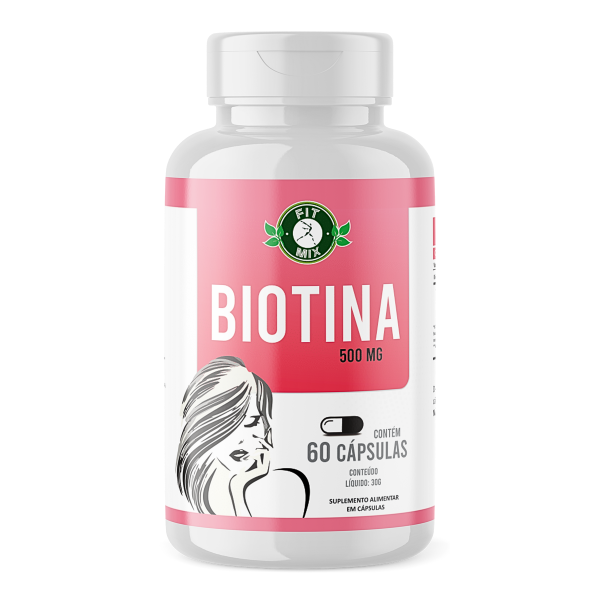 Biotina 500mg 60 Cápsulas Fit Mix 🌿