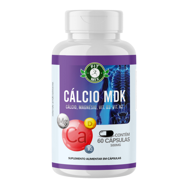🦴✨Cálcio MDK 60 cápsulas - 500mg - 60 cápsulas (FITMIX)🦴✨