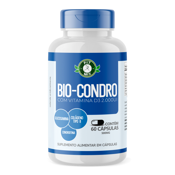 💊 BioCondro com Vitamina D3 2000ui - 60 Cápsulas - FIT MIX