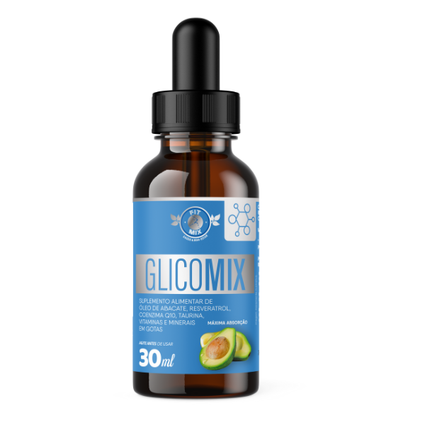 🌿💧 Glicomix em Gotas (30ml) - Suplemento Completo para a Saúde | Fit Mix 💪✨