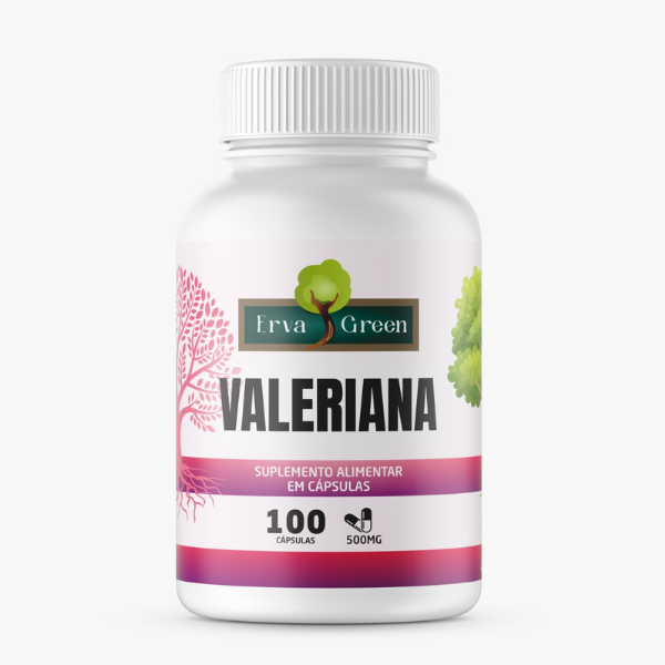🌿 Valeriana 100 Cápsulas 500mg - ErvaGreen 🌿