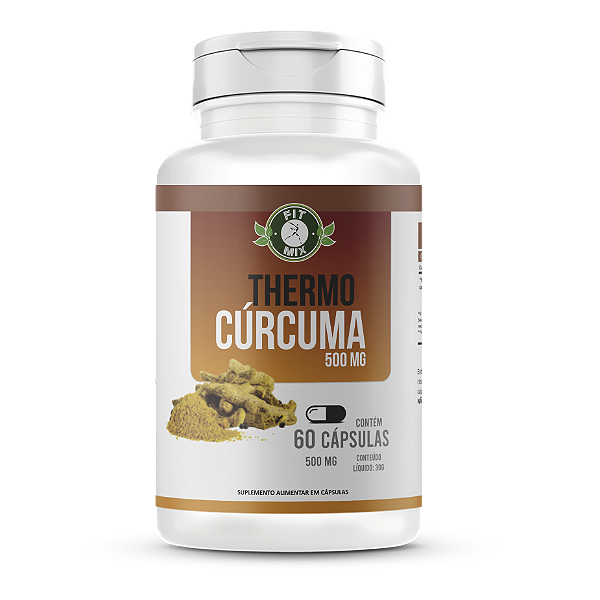 🔥🧡 Thermo Cúrcuma 600mg - 60 Cápsulas - Fit Mix 🌶️🌿