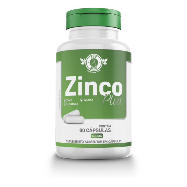 ✨ Zinco Plus 600mg - 60 Cápsulas (Fit Mix) ✨