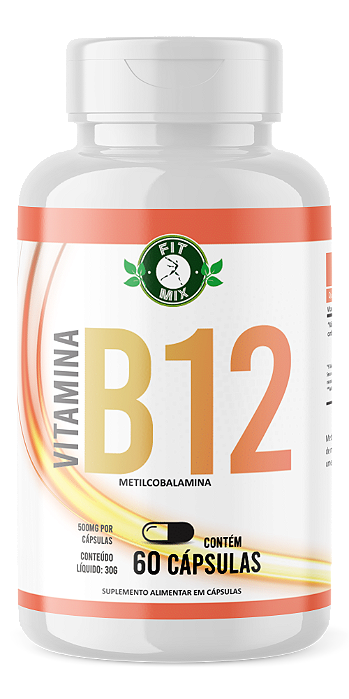🌟 Vitamina B12 Metilcobalamina 60 Cápsulas Fit Mix (FIT MIX) 🌟